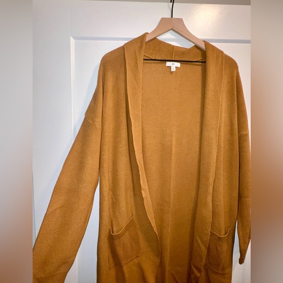Nordstrom BP Women's Open Front Cardigan Sweater - Golden Tan - Picture 1 of 6